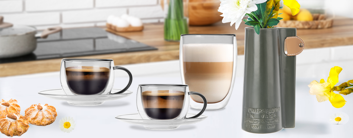 JAR PLNÁ KVETÍN A KÁVY