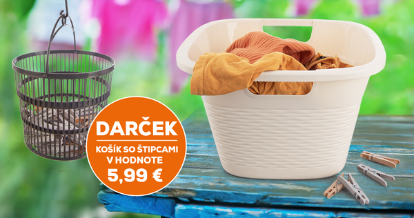 K BIELIZŇOVÉMU KOŠU TERAZ ZADARMO KOŠÍK SO ŠTIPCAMI