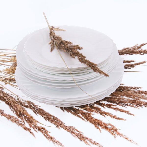 Jedálenská sada LUNA vlnky 18 dielov