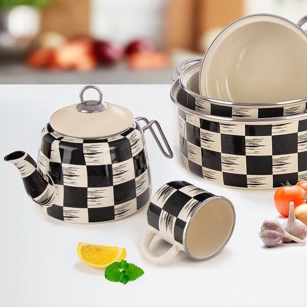 Hrnček ŠACHOVNICA Lem 0,41 l