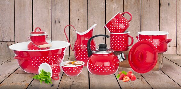 Čajník s píšťalou BODKA 1,75 l