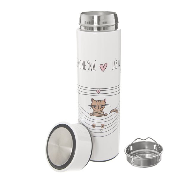 Termoska NEKONEČNÁ LÁSKA mačka 0,4 l