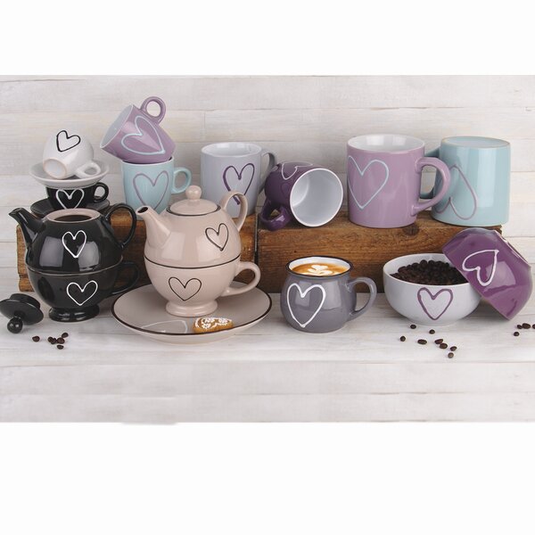 Hrnček s podšálkou SRDCE 0,09 l