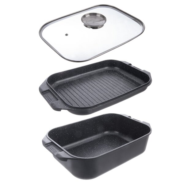 Pekáč GRANDE Aroma s poklopom obojstranný 41x26x15 cm