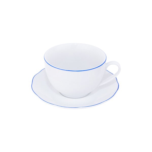 Hrnček s podšálkou Blue line 0,28 l