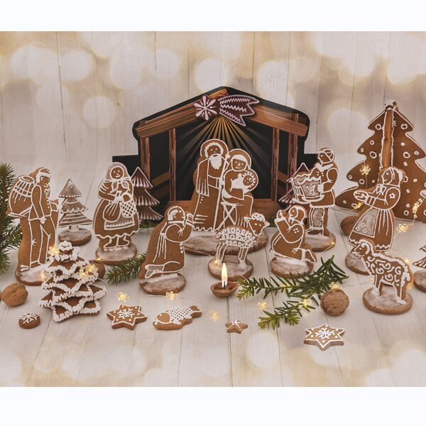 Vykrajovačka Betlehem sada 7 ks s jasličkami