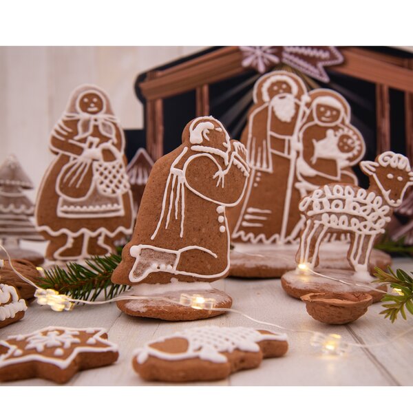 Vykrajovačka Betlehem sada 7 ks s jasličkami