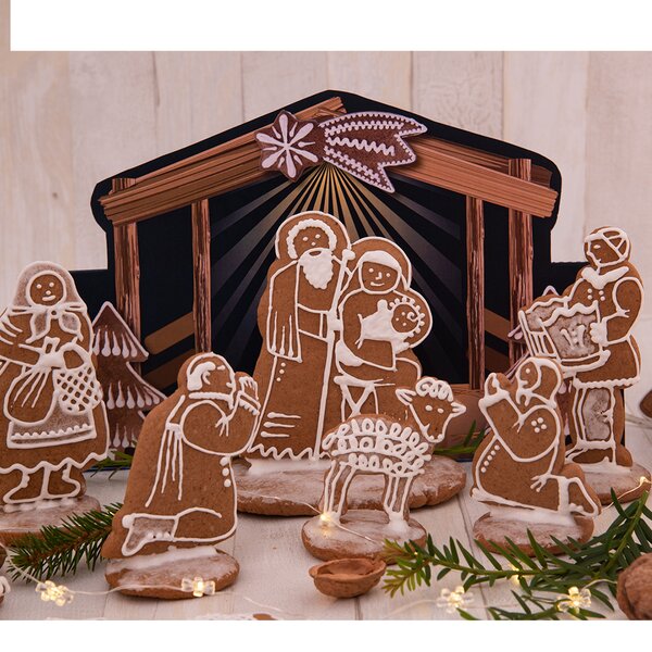 Vykrajovačka Betlehem sada 7 ks s jasličkami