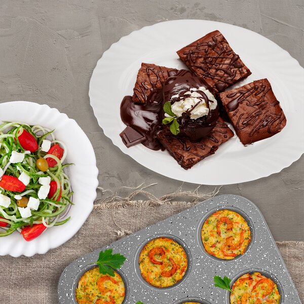 Servírovací tanier LUNA vlnky 35x26,5 cm