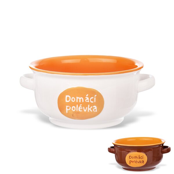 Miska DOMÁCÍ POLÉVKA s uchy pr. 16 cm