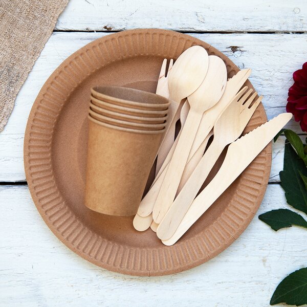 Plytký tanier NATURE pr. 22,5 cm 10 ks