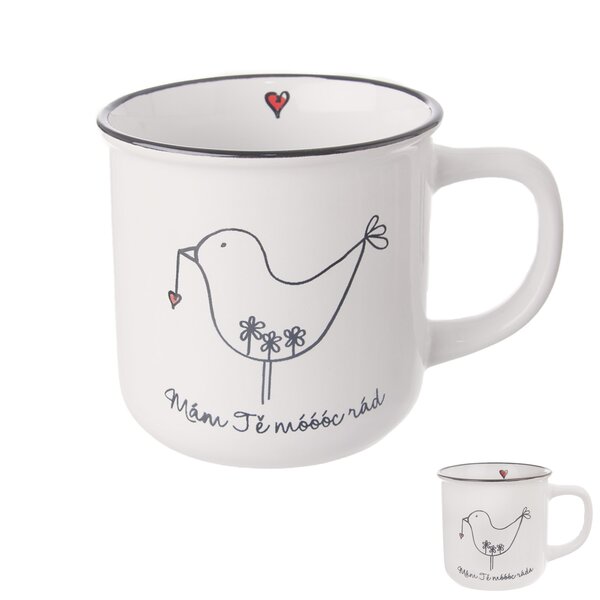 Hrnček Bird Mám tě rád/a 0,37 l