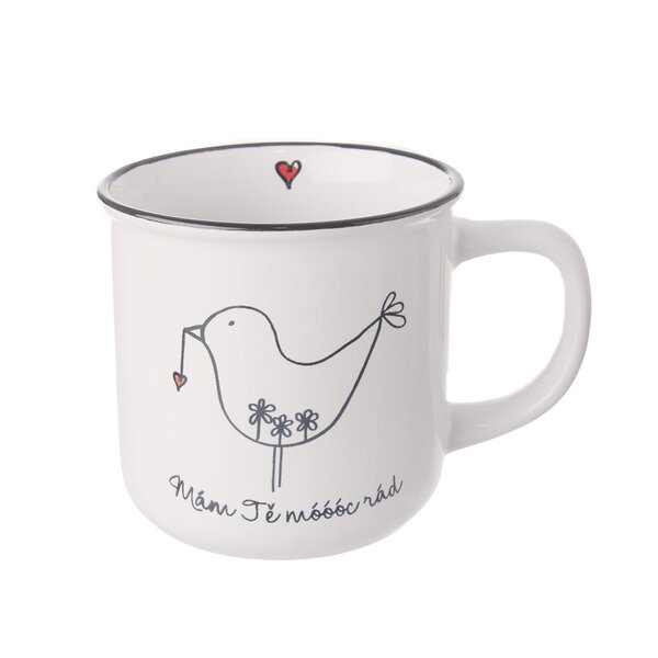 Hrnček Bird Mám tě rád/a 0,37 l