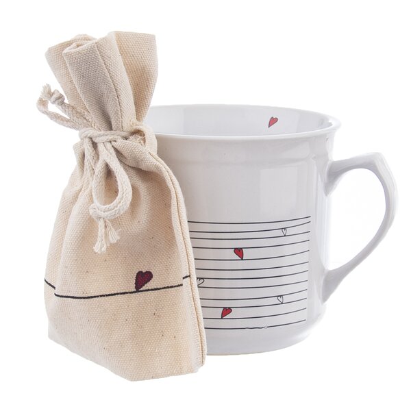 Darčekový hrnček varák s vreckom SRDIEČKA 0,5 l