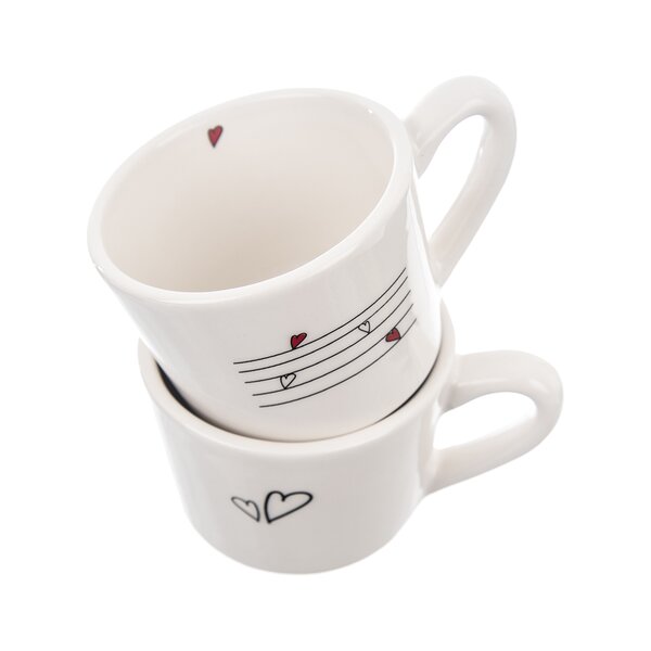 Hrnček SRDIEČKA 0,23 l 2 ks