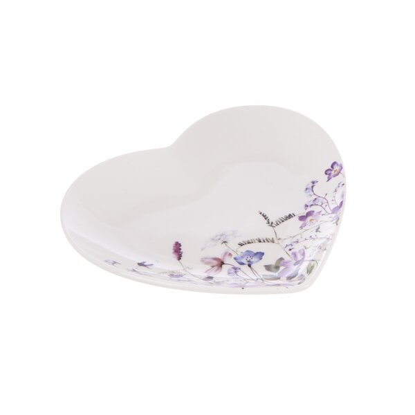 Dezertný tanier LÚKA srdce 17,5x17 cm