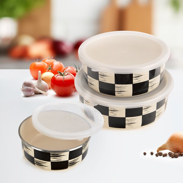 Miska ŠACHOVNICA Lem s vekom pr. 15,5 cm