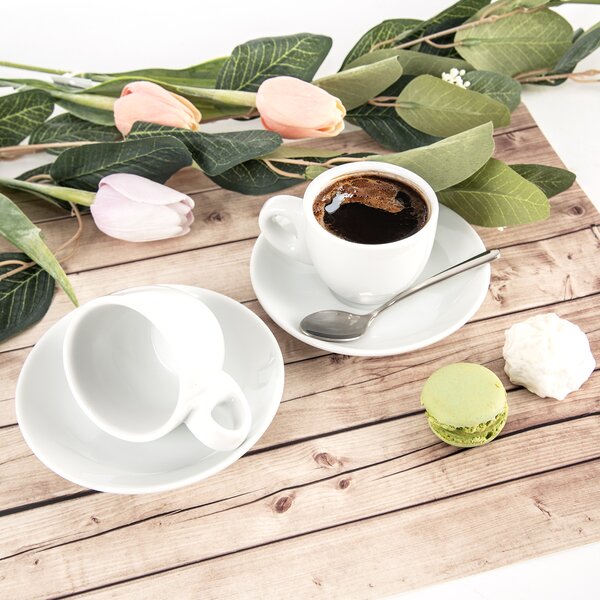 Hrnček s podšálkou MONA 0,08 l 2 ks