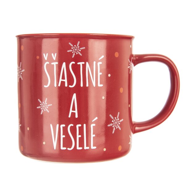 Hrnček VLOČKA Šťastné a veselé 0,51 l