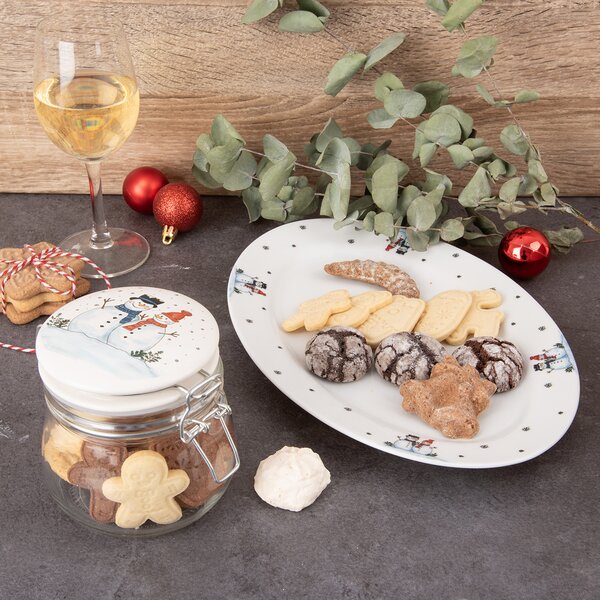 Servírovací tanier SNEHULIAK 30x20,5 cm