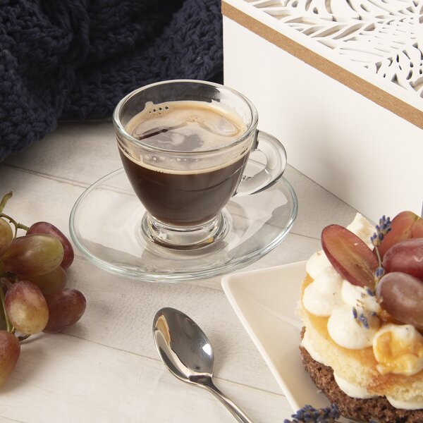 Podšálka sklo Asena 11,5x10 cm 6 ks