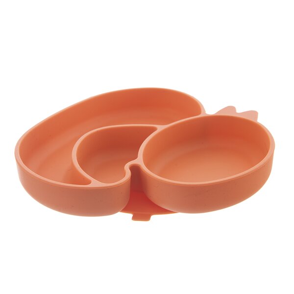 Delený detský tanier kačička 19,5x19 cm