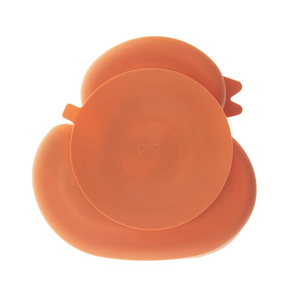 Delený detský tanier kačička 19,5x19 cm