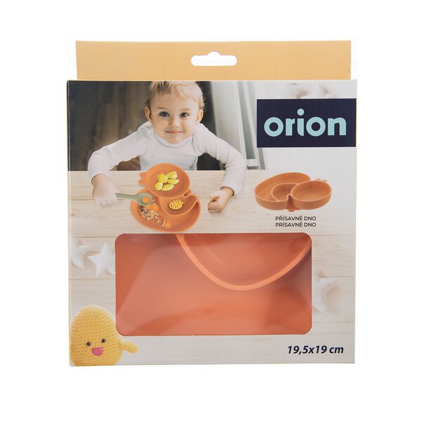 Delený detský tanier kačička 19,5x19 cm