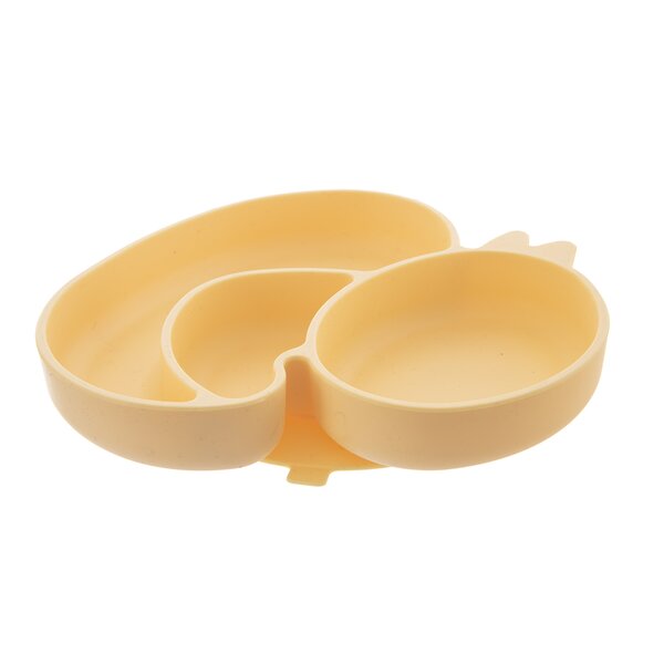 Delený detský tanier kačička 19,5x19 cm