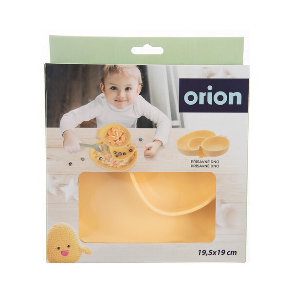 Delený detský tanier kačička 19,5x19 cm