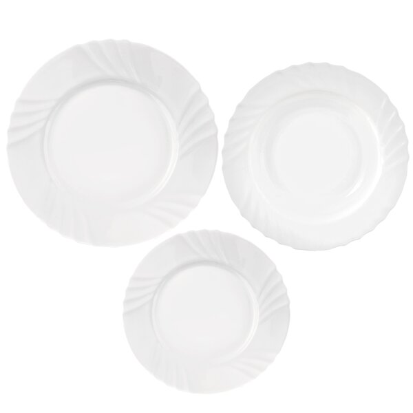 Jedálenská sada LUNA vlnky 18 dielov