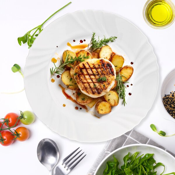 Plytký tanier LUNA vlnky pr. 25,5 cm