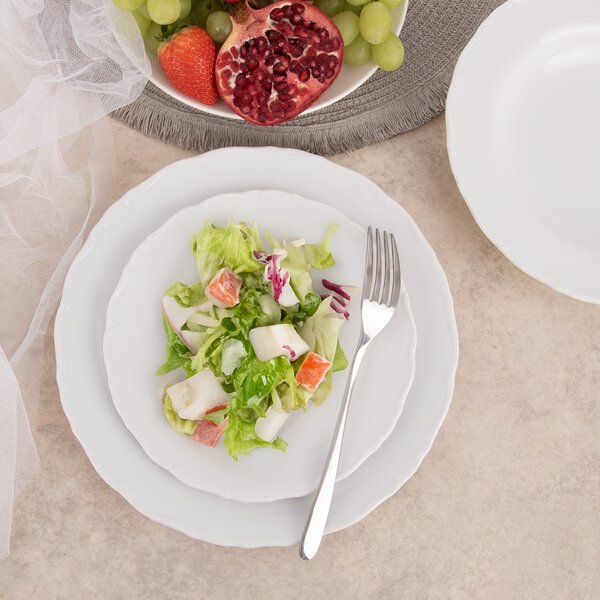 Dezertný tanier MONA lem pr. 19 cm