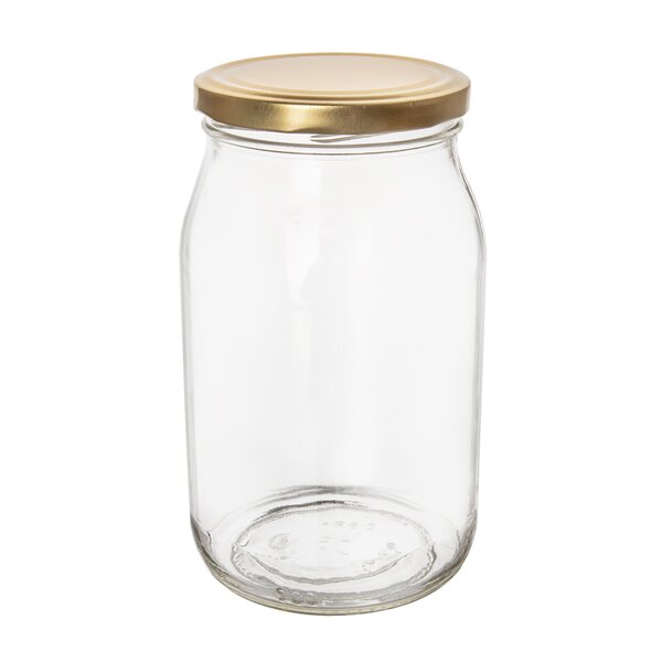 Zavárací pohár s vrchnákom 0,9 l 4 ks