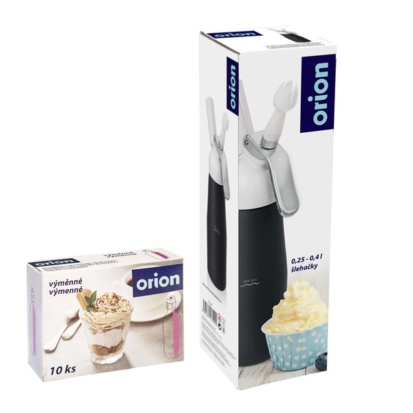 Šľahačková fľaša 0,68 l DELA+bombičky