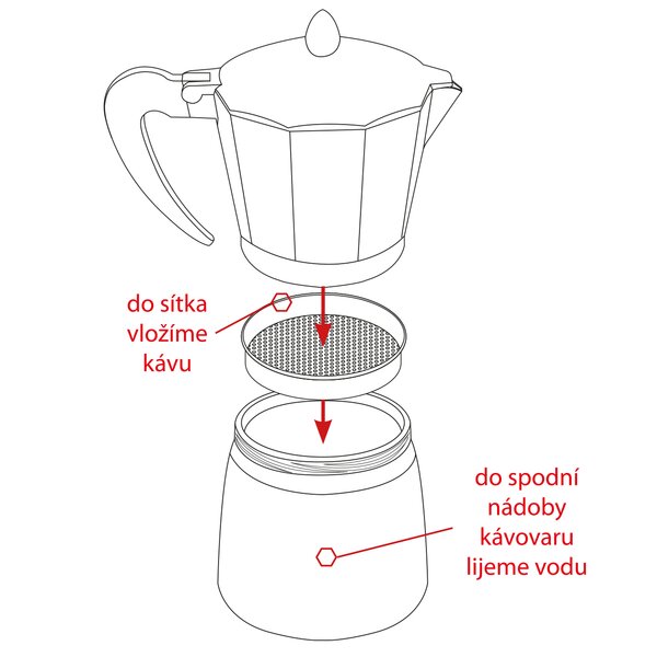 Kávovar AL 0,5l DAVE