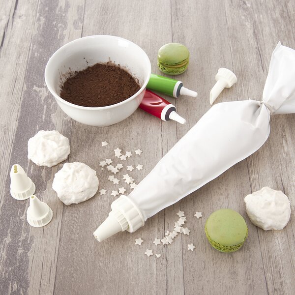 Cukrárske vrecko 26 cm s 9 špičkami, sada