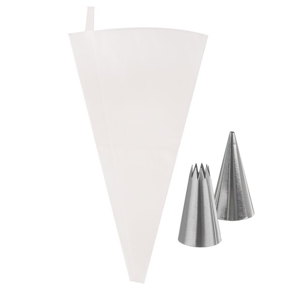 Cukrárske vrecko 30 cm s 2 špičkami, sada