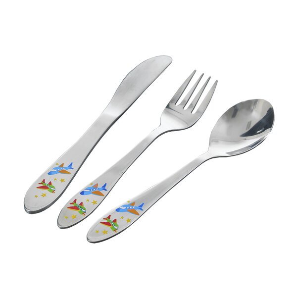 Jedálenský detský príbor lietadlá 3 diely