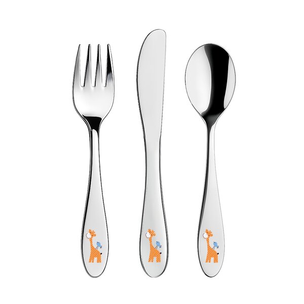 Jedálenský detský príbor ŽIRAFA 3 diely