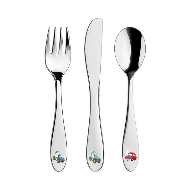 Jedálenský detský príbor AUTO 3 diely