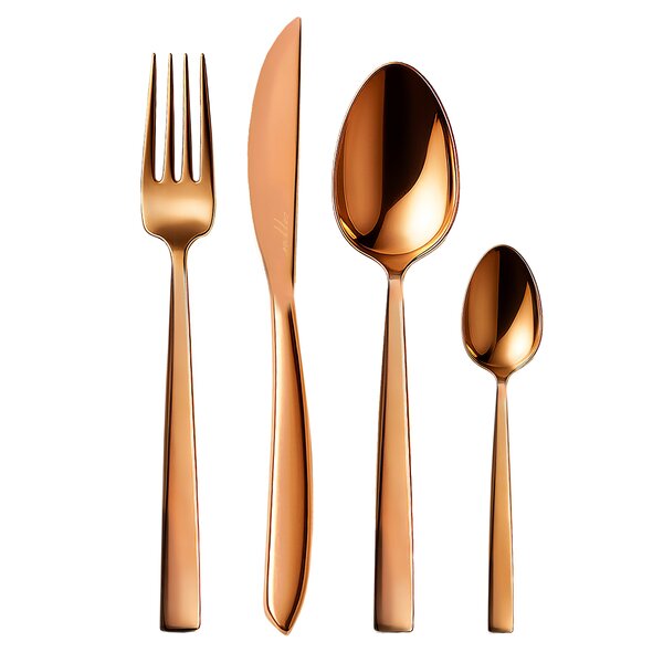 Jedálenské príbory Copper 24 dielov