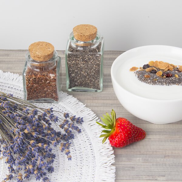 Fľaša s korkom 0,08 l