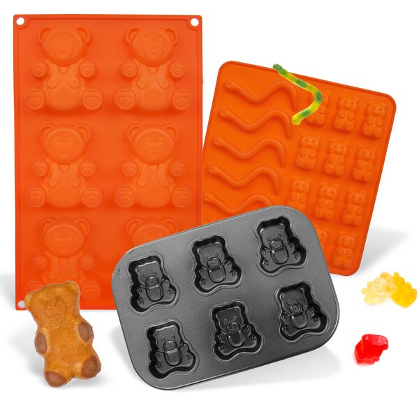 Forma na pečenie medvedíky/dažďovky