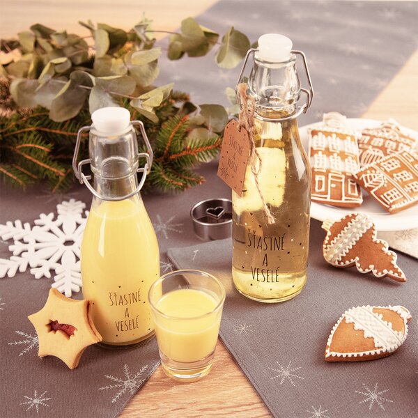 Fľaša s klip uzáverom VLOČKA 0,16 l