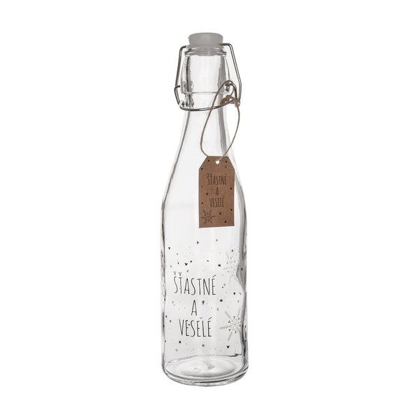 Fľaša s klip uzáverom VLOČKA 0,52 l