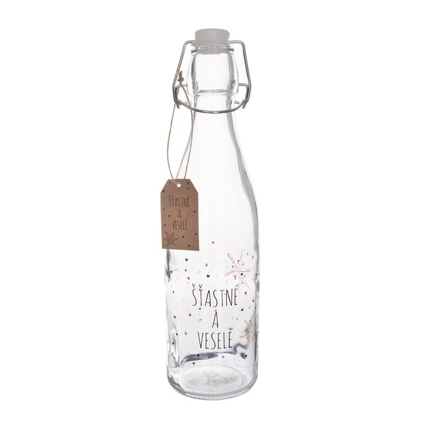 Fľaša s klip uzáverom VLOČKA 0,52 l