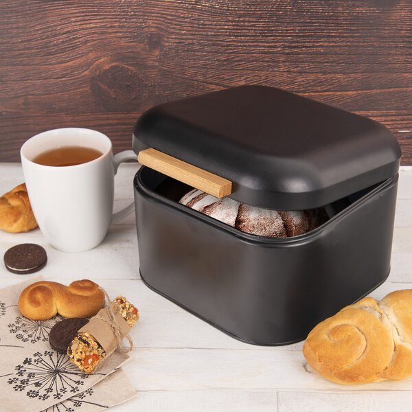 Chlebník BLACK 21,5x20x14 cm