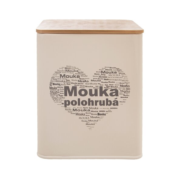 Dóza Mouka polohrubá SRDCE 11,5x11,5x14 cm