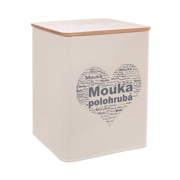 Dóza Mouka polohrubá SRDCE 11,5x11,5x14 cm